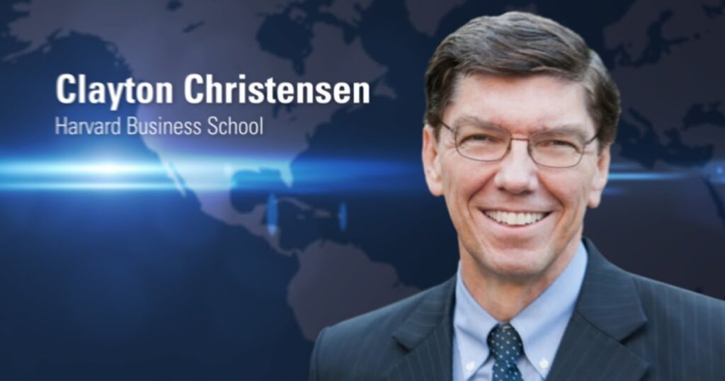 a expressão inovação disruptiva, criada pelo consultor empresarial e autor clayton m. christensen, em 1995