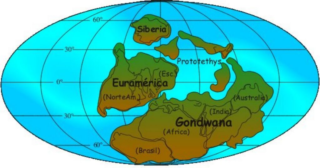 quais as principais evidências da existência do supercontinente gondwana no passado