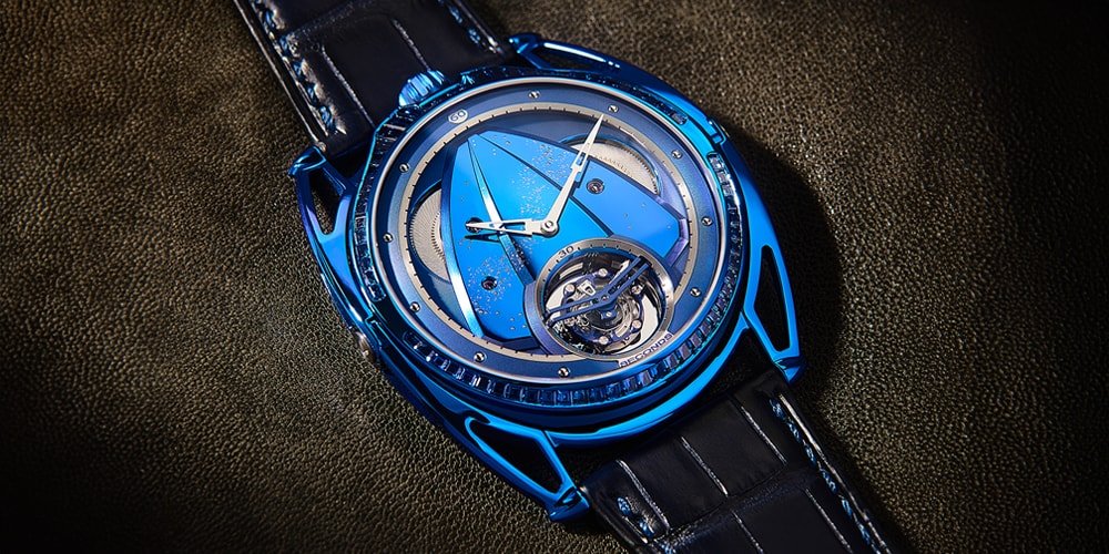 De Bethune DB28XP tipo de safira turbilhão azul