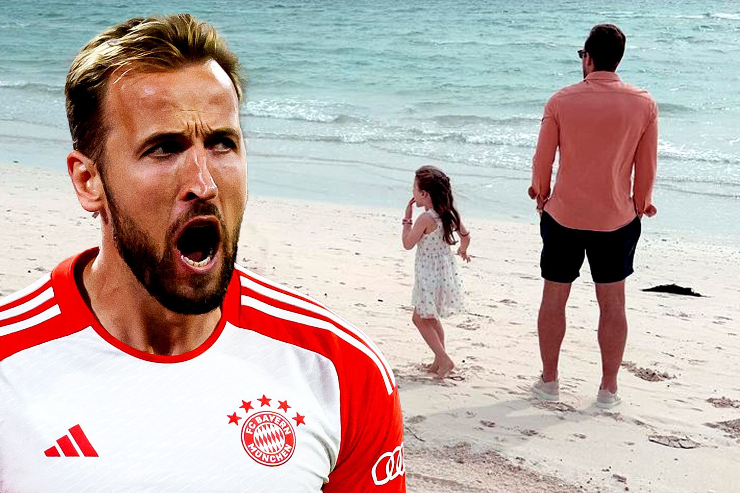 Harry Kane mantém sua palavra ao ser visto na praia no Natal durante as férias da Bundesliga