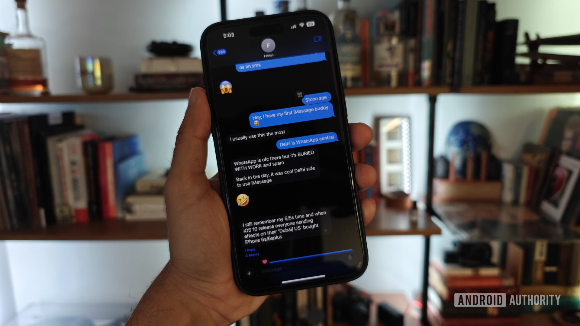 iMessage em um telefone Android